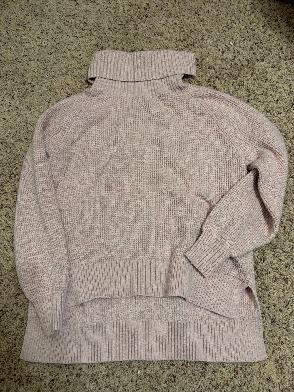 Old Navy Cozy Women's Turtleneck Sweater in Light Blush